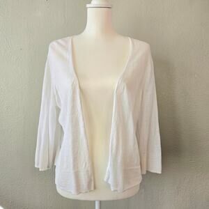 Tommy Bahama Linen Lightweight Bell Sleeve Open Front Cardigan Size S Layering